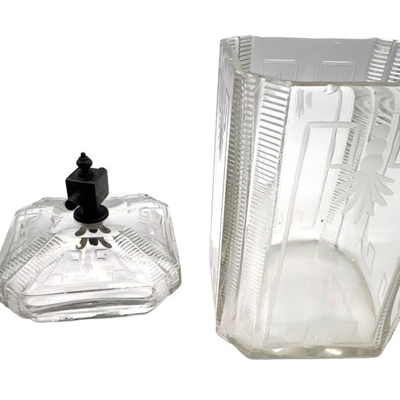 2 Antique Glass Condiment Set Meriden B Company Stand Pickle tongs‎ Castor - Picture 7 of 16